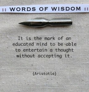 Words of wisdom
